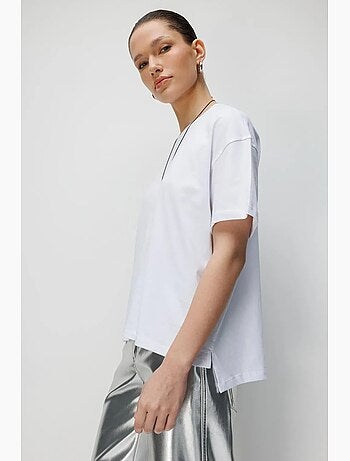 Set di t-shirt a due pezzi oversize a coste con girocollo mixray