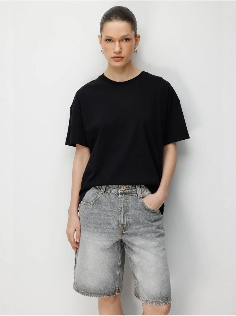 Set di t-shirt a due pezzi oversize a coste con girocollo mixray Multicolore - Kiabi