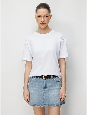 Set di t-shirt a due pezzi oversize a coste con girocollo mixray