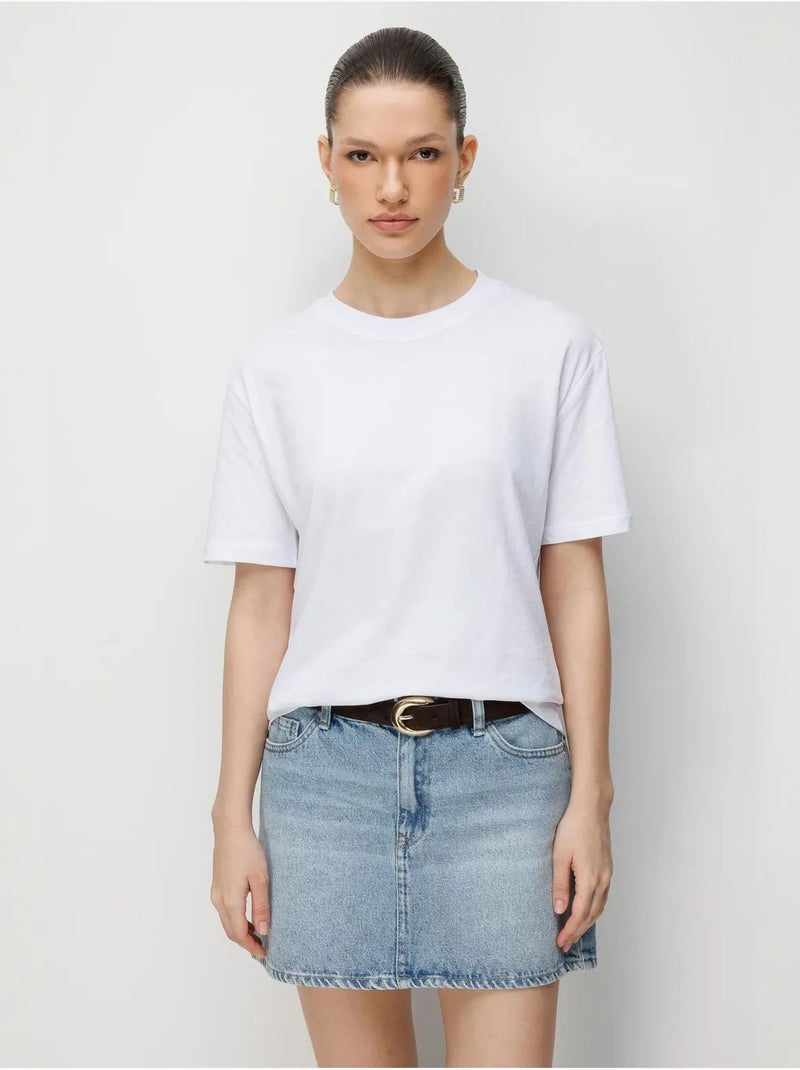 Set di t-shirt a due pezzi oversize a coste con girocollo mixray Nero - Kiabi