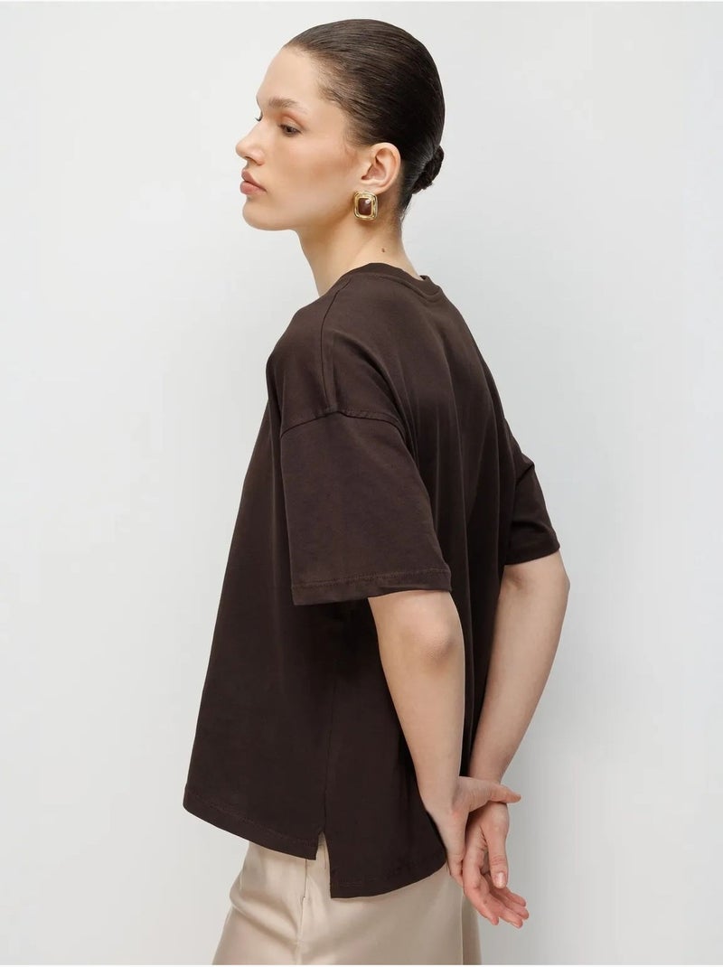 Set di t-shirt a due pezzi oversize a coste con girocollo mixray Nero - Kiabi
