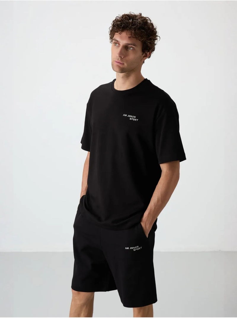Set di t-shirt a maniche corte oversize e shorts tommy Nero - Kiabi