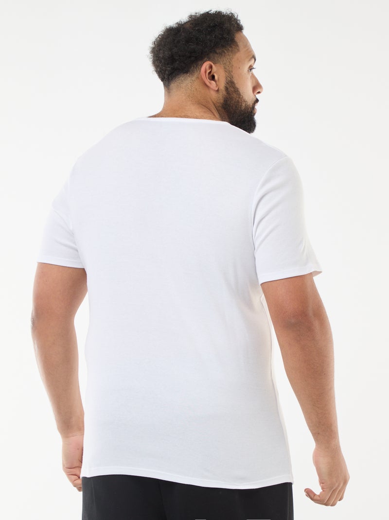 Set di t-shirt in maglia jersey - 2 pezzi Bianco - Kiabi