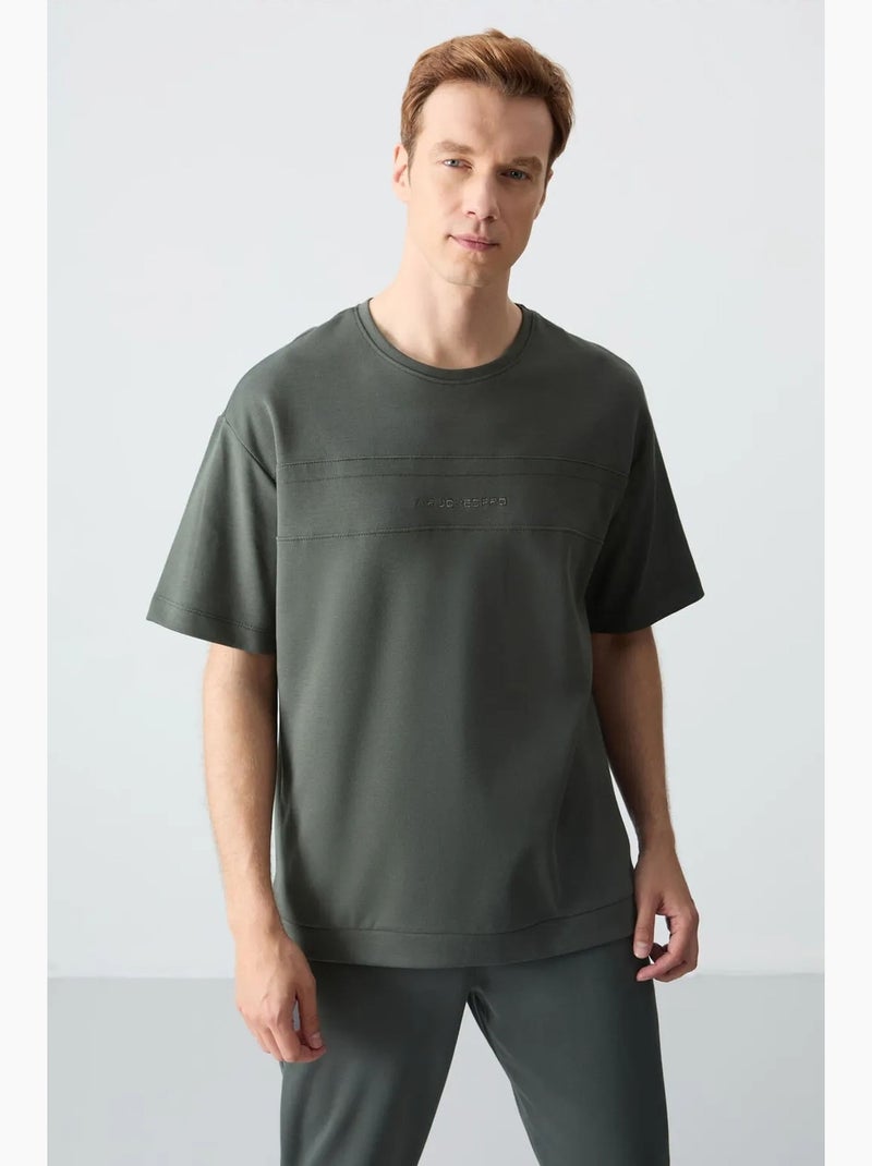 Set di t-shirt oversize e pantaloni da uomo tommy Verde bottiglia - Kiabi