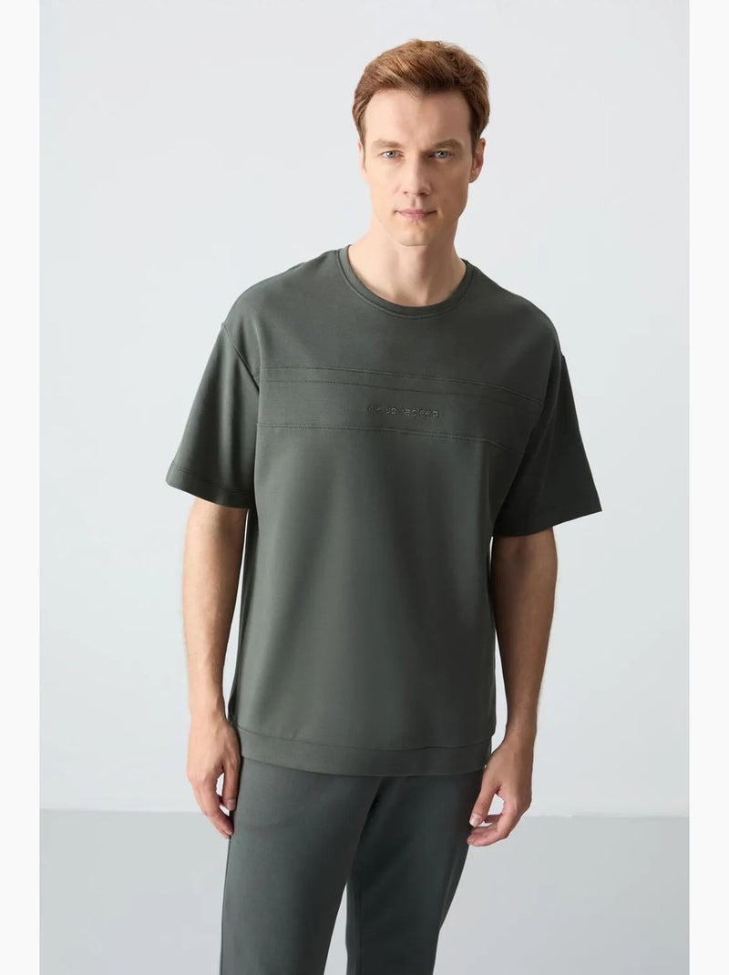 Set di t-shirt oversize e pantaloni da uomo tommy Verde bottiglia - Kiabi
