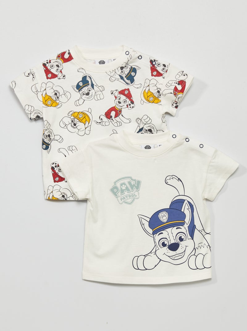 Set di t-shirt 'Paw Patrol' - 2 pezzi Bianco - Kiabi