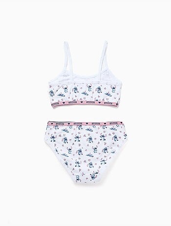Set di top e slip con motivo stitch