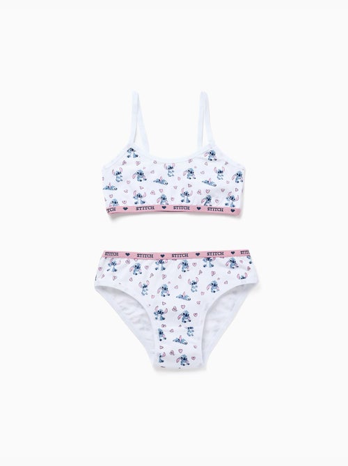 Set di top e slip con motivo stitch - Kiabi