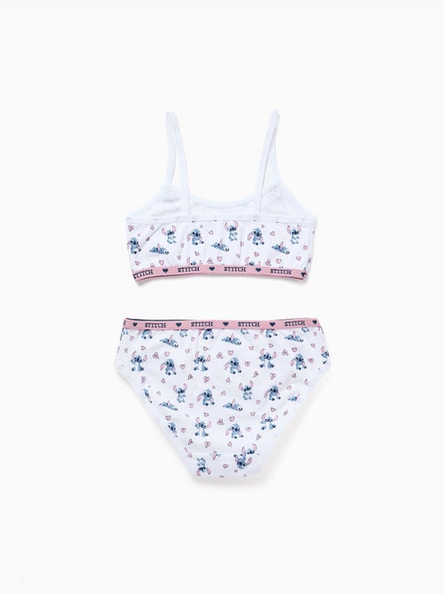Set di top e slip con motivo stitch - Kiabi