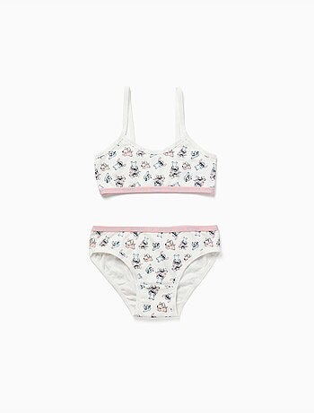 Set di top e slip con stitch e angel