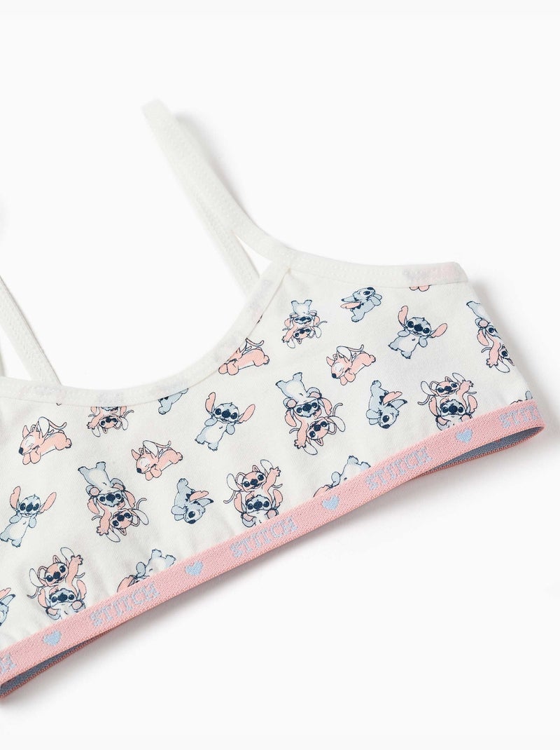 Set di top e slip con stitch e angel Beige chiaro - Kiabi