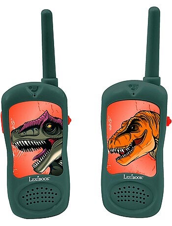 set Dinosaur avventura con walkie-talkie fino a 120 m, binocolo e bussola