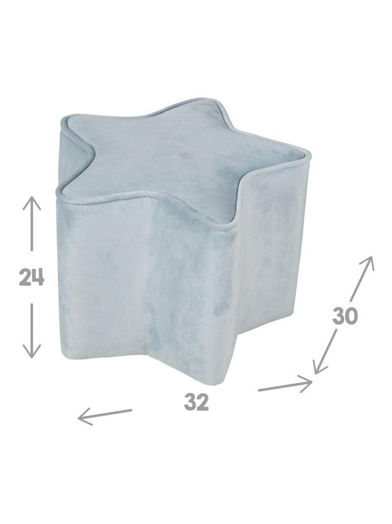 Set divanetto bambini + pouf + cuscino stella "Roba Lil Sofa" Blu chiaro - Kiabi