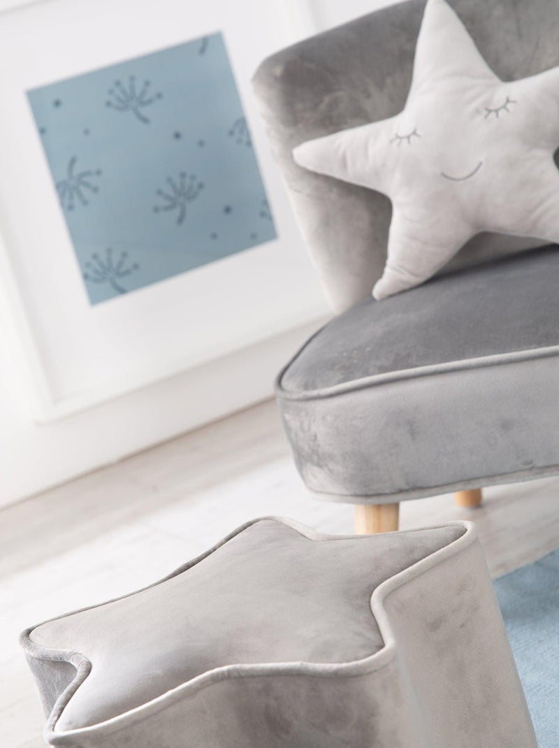 Set divanetto bambini + pouf + cuscino stella "Roba Lil Sofa" Grigio - Kiabi