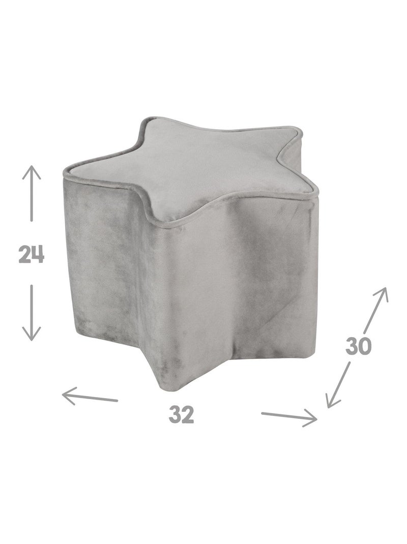 Set divanetto bambini + pouf + cuscino stella "Roba Lil Sofa" Grigio - Kiabi