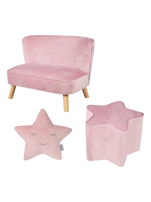 Set divanetto bambini + pouf + cuscino stella "Roba Lil Sofa" - Kiabi