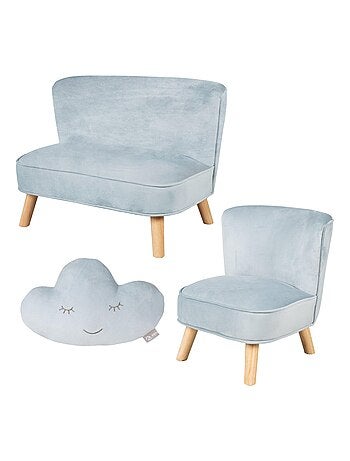 Set divanetto + poltroncina + cuscino decorativo a nuvola "Roba Lil Sofa