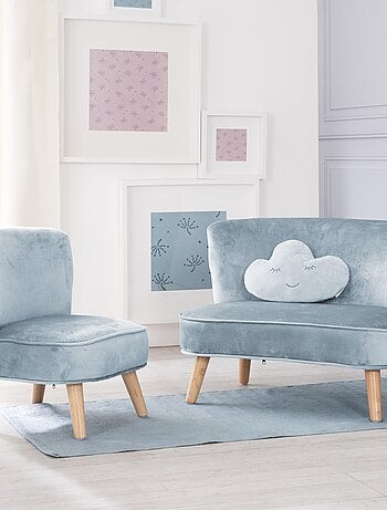 Set divanetto + poltroncina + cuscino decorativo a nuvola "Roba Lil Sofa