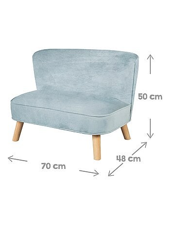 Set divanetto + poltroncina + cuscino decorativo a nuvola "Roba Lil Sofa