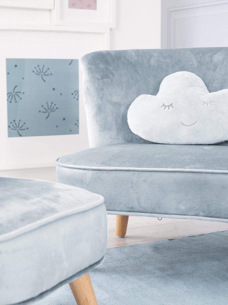 Set divanetto + poltroncina + cuscino decorativo a nuvola "Roba Lil Sofa" Blu chiaro - Kiabi
