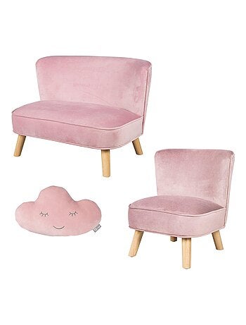 Set divanetto + poltroncina + cuscino decorativo a nuvola "Roba Lil Sofa