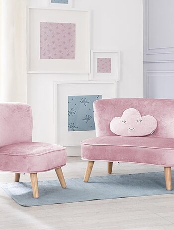 Set divanetto + poltroncina + cuscino decorativo a nuvola "Roba Lil Sofa