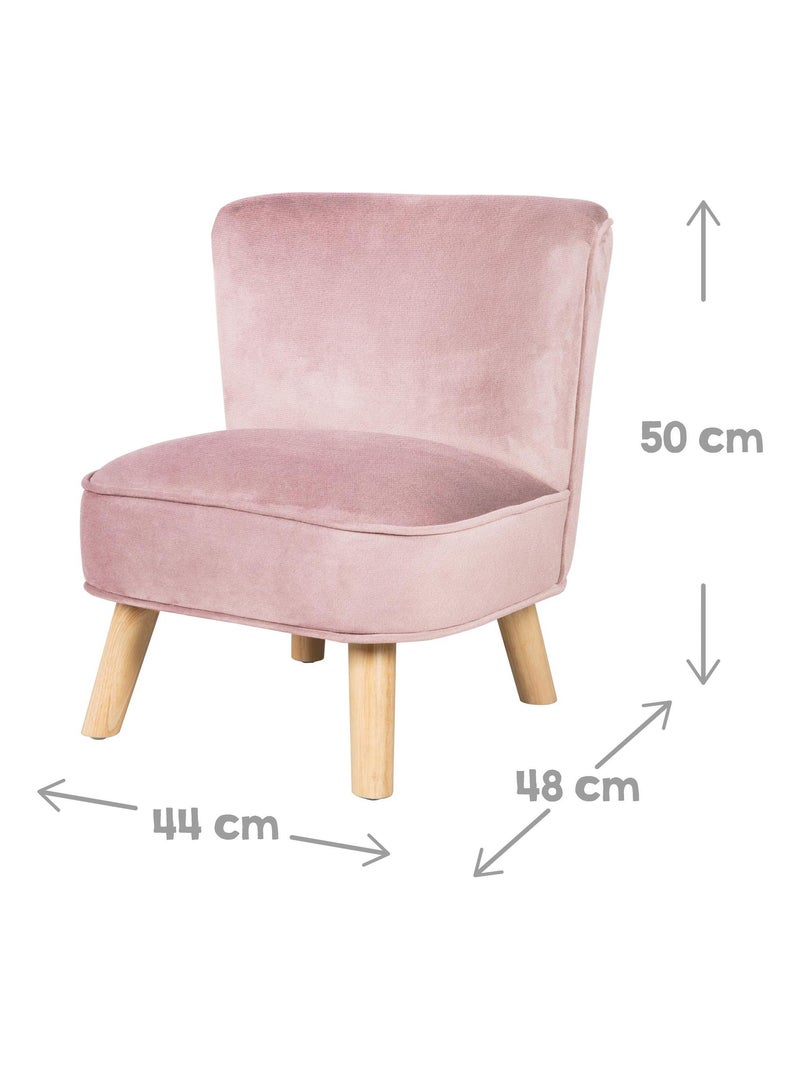 Set divanetto + poltroncina + cuscino decorativo a nuvola "Roba Lil Sofa" Rosa chiaro - Kiabi