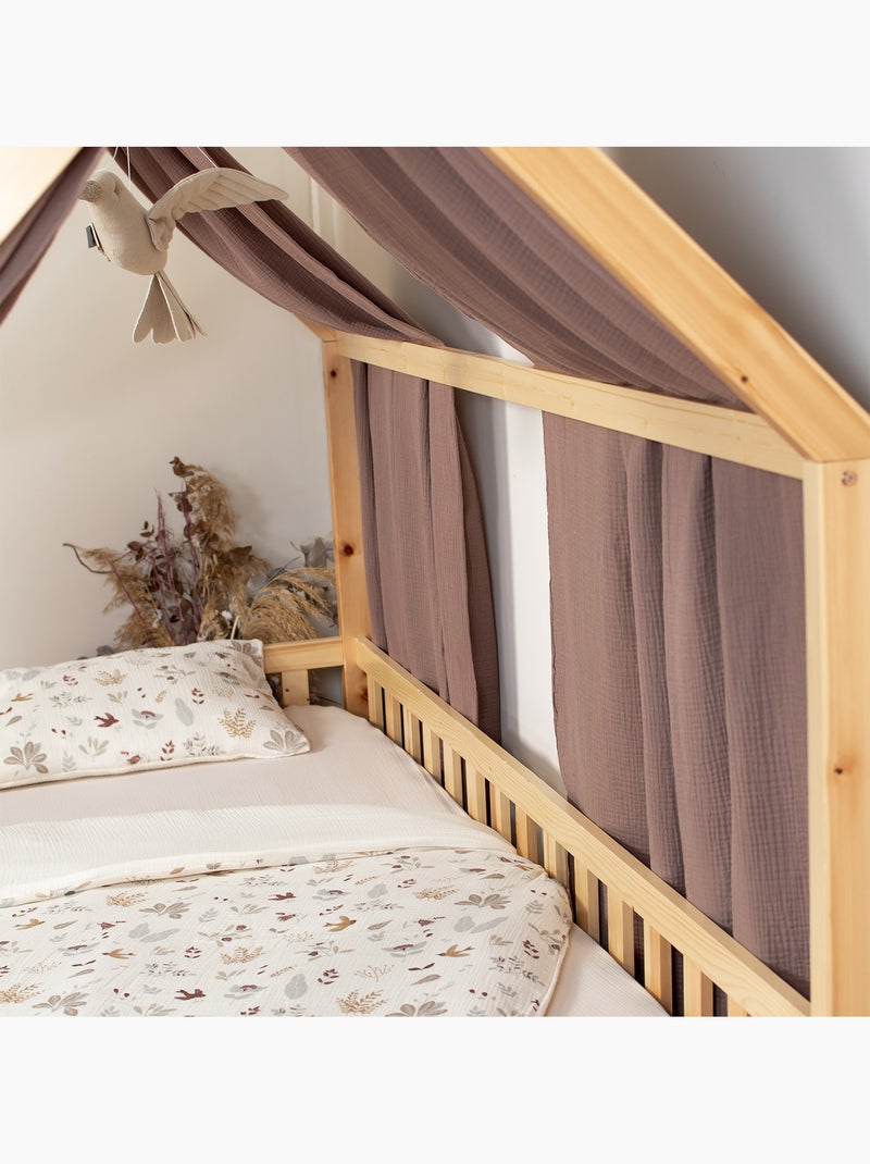 Set doppio baldacchino in cotone | SEVIRA KIDS Marrone cioccolato - Kiabi