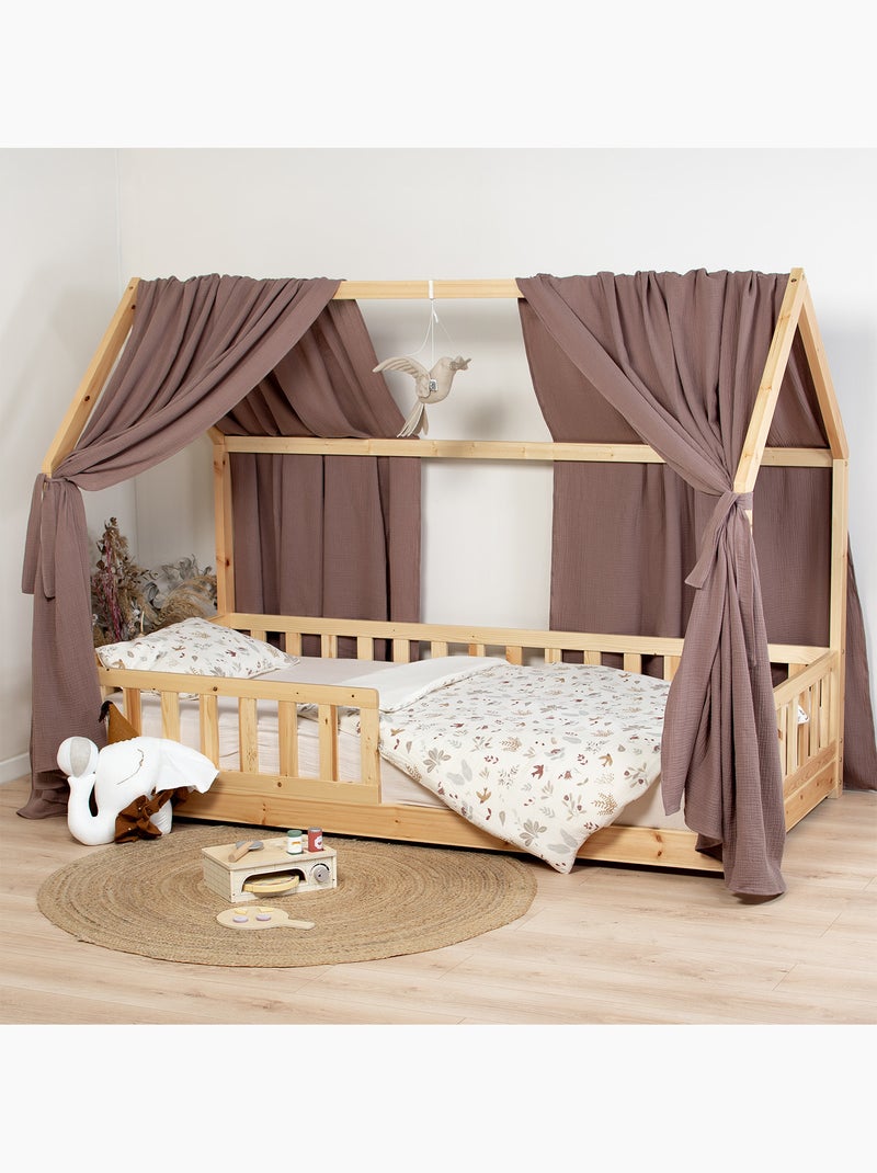 Set doppio baldacchino in cotone | SEVIRA KIDS Marrone cioccolato - Kiabi
