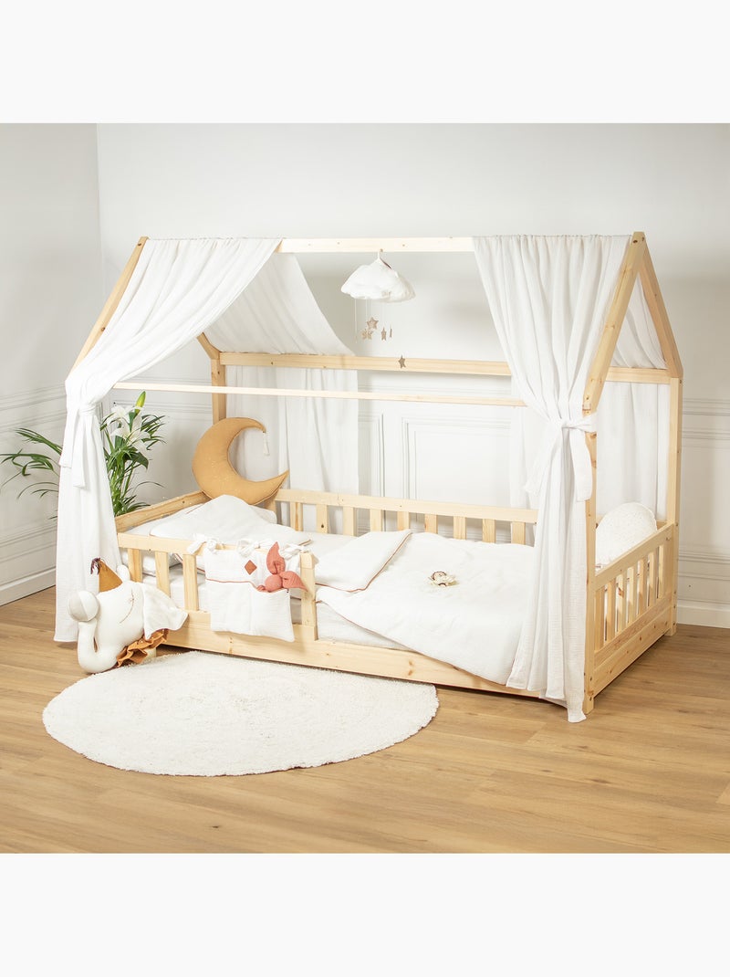 Set doppio baldacchino in cotone | sevira kids | sevira kids Bianco - Kiabi