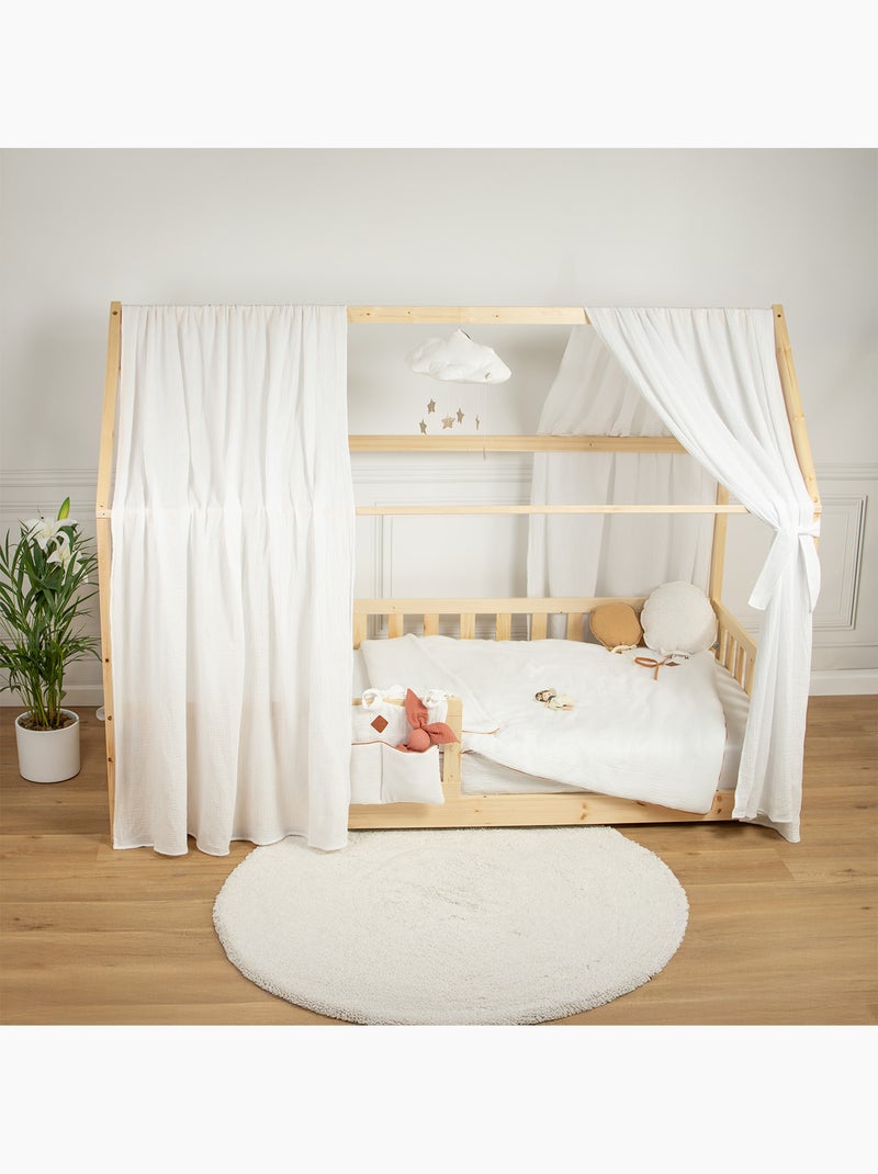 Set doppio baldacchino in cotone | sevira kids | sevira kids Bianco - Kiabi
