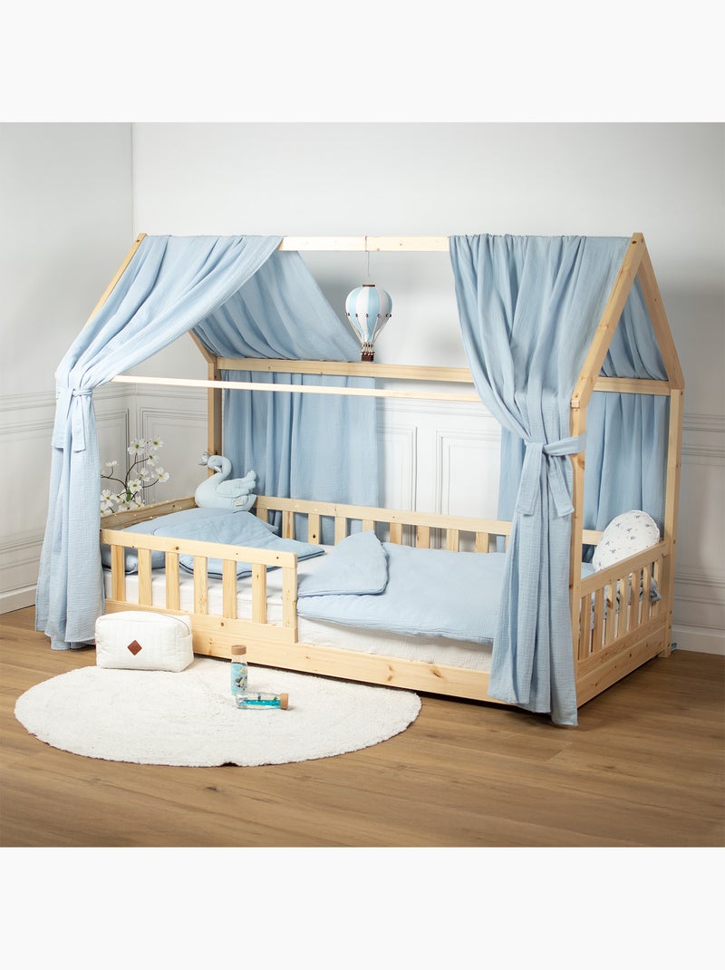 Set doppio baldacchino in cotone | sevira kids | sevira kids Blu - Kiabi