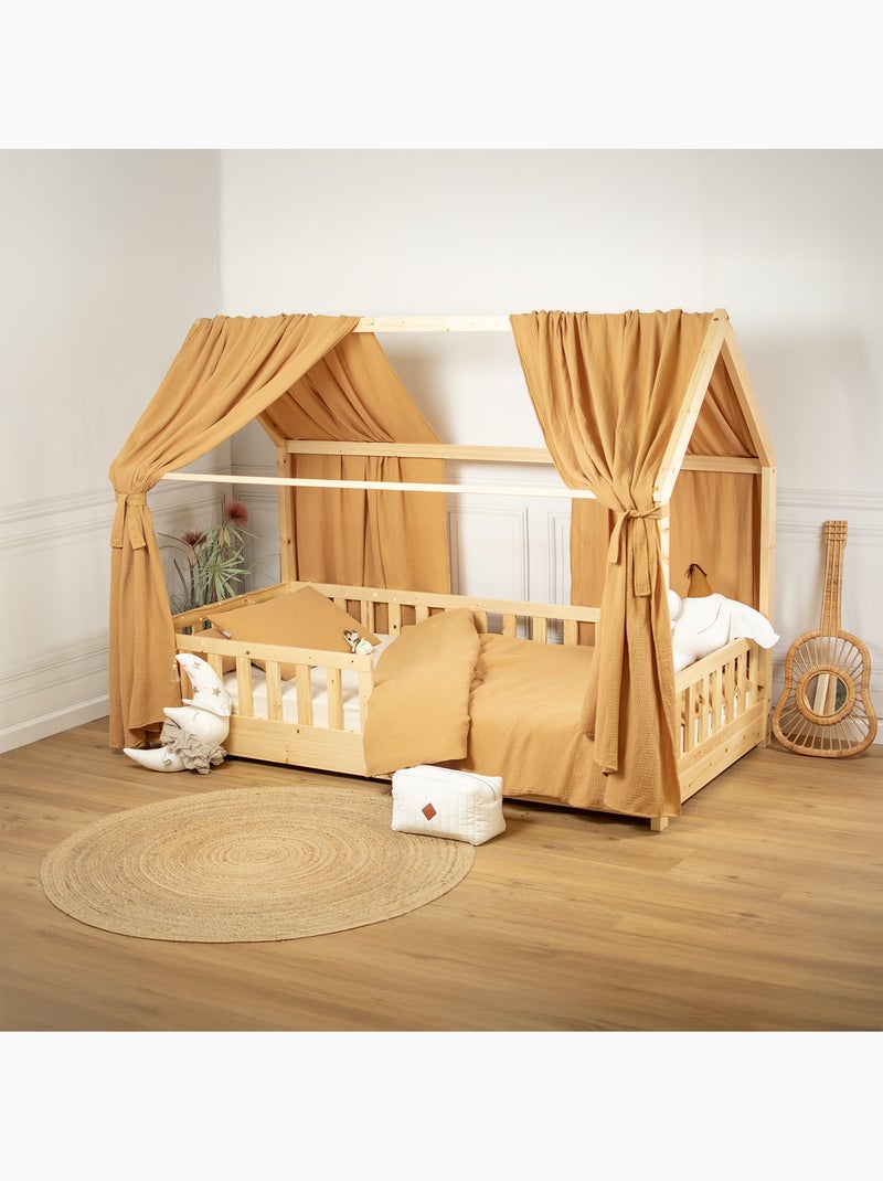 Set doppio baldacchino in cotone | sevira kids | sevira kids Marrone chiaro - Kiabi