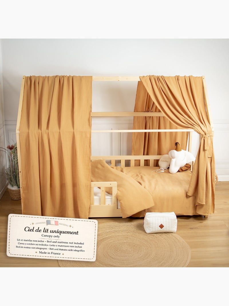 Set doppio baldacchino in cotone | sevira kids | sevira kids Marrone chiaro - Kiabi