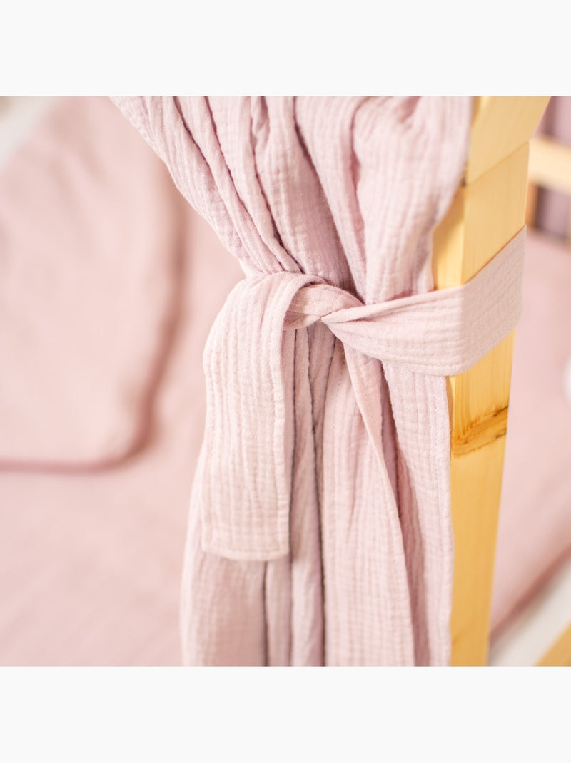Set doppio baldacchino in cotone | sevira kids | sevira kids Rosa - Kiabi