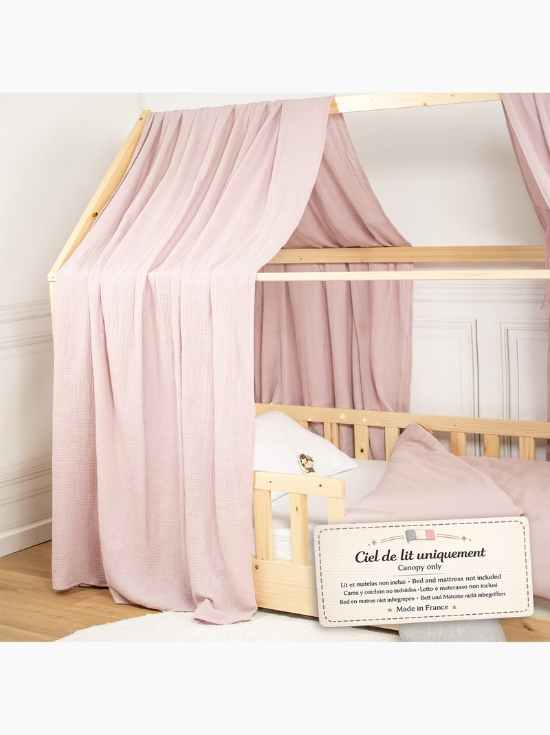 Set doppio baldacchino in cotone | sevira kids | sevira kids Rosa - Kiabi