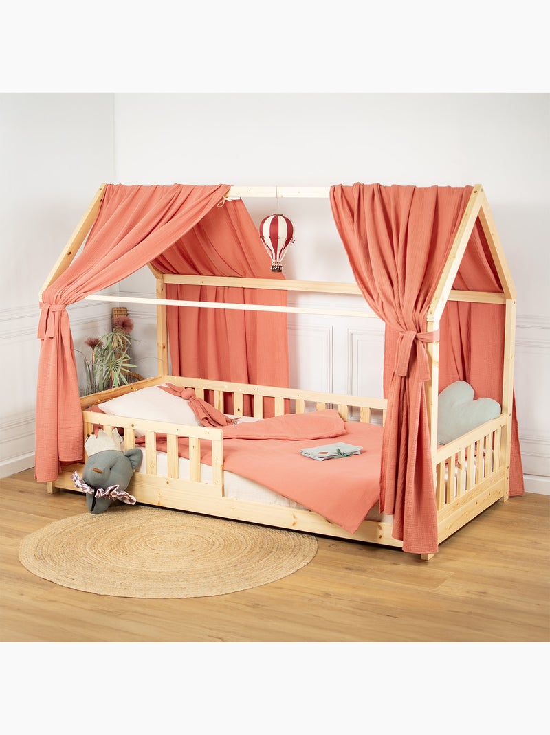 Set doppio baldacchino in cotone | sevira kids | sevira kids Terracotta - Kiabi