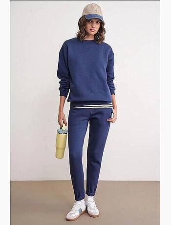 Set due pezzi basic con felpa e jogger mixray