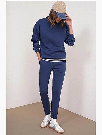 Set due pezzi basic con felpa e jogger mixray