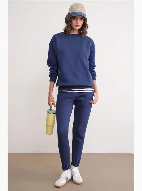 Set due pezzi basic con felpa e jogger mixray - Kiabi Set due pezzi basic con felpa e jogger mixray - Kiabi