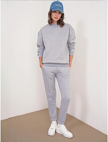 Set due pezzi basic con felpa e jogger mixray