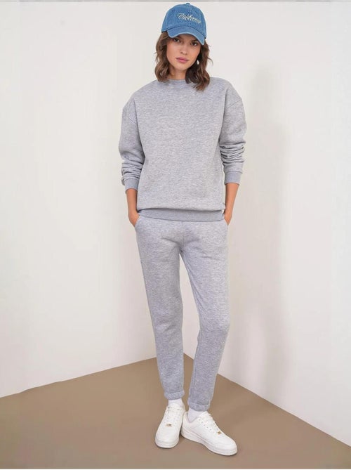Set due pezzi basic con felpa e jogger mixray - Kiabi