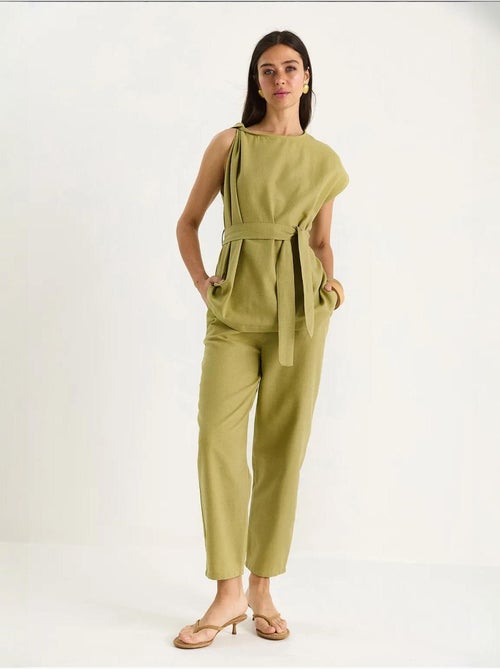 Set due pezzi blusa-pantaloni lucci - Kiabi Set due pezzi blusa-pantaloni lucci - Kiabi