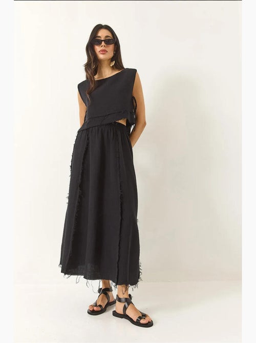 Set due pezzi con blusa e gonna testurizzate in mussola lucci - Kiabi
