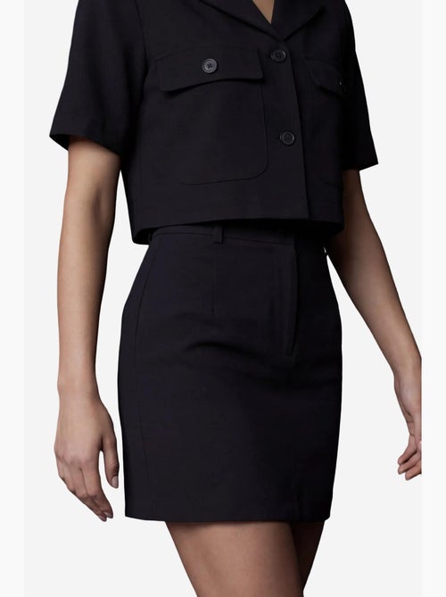 Set due pezzi con camicia crop a maniche corte e minigonna my fashion - Kiabi Set due pezzi con camicia crop a maniche corte e minigonna my fashion - Kiabi
