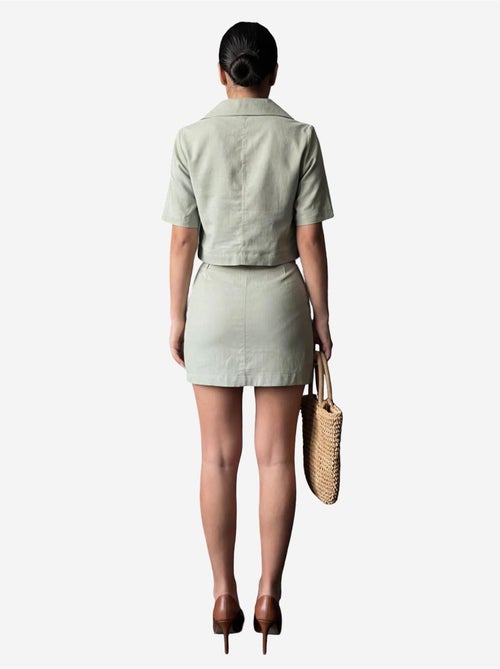 Set due pezzi con camicia crop a maniche corte e minigonna my fashion - Kiabi