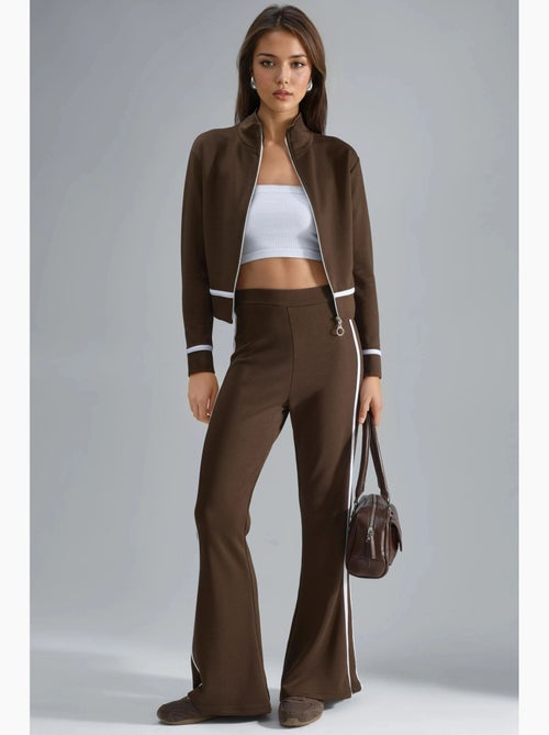 Set due pezzi con felpa con zip e pantaloni a zampa modal touch hiccup - Kiabi Set due pezzi con felpa con zip e pantaloni a zampa modal touch hiccup - Kiabi