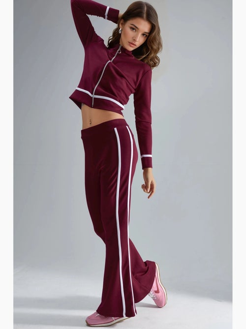 Set due pezzi con felpa con zip e pantaloni a zampa modal touch hiccup - Kiabi Set due pezzi con felpa con zip e pantaloni a zampa modal touch hiccup - Kiabi