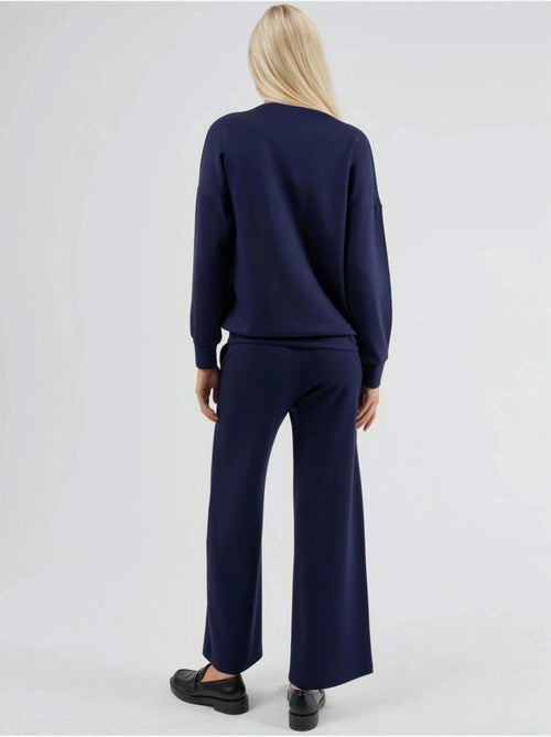 Set due pezzi con felpa girocollo modal touch e pantaloni a gamba ampia hiccup - Kiabi Set due pezzi con felpa girocollo modal touch e pantaloni a gamba ampia hiccup - Kiabi