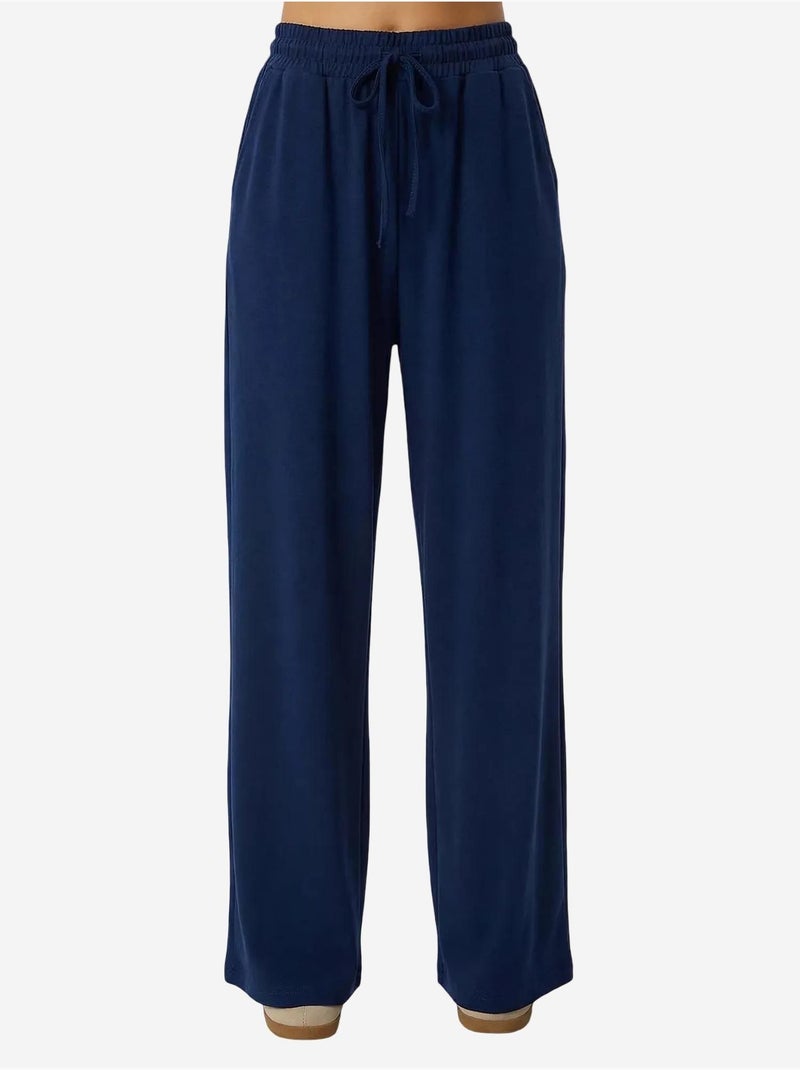 Set due pezzi con giacca con dettaglio tasca e pantaloni a gamba larga istanbul Blu marino - Kiabi